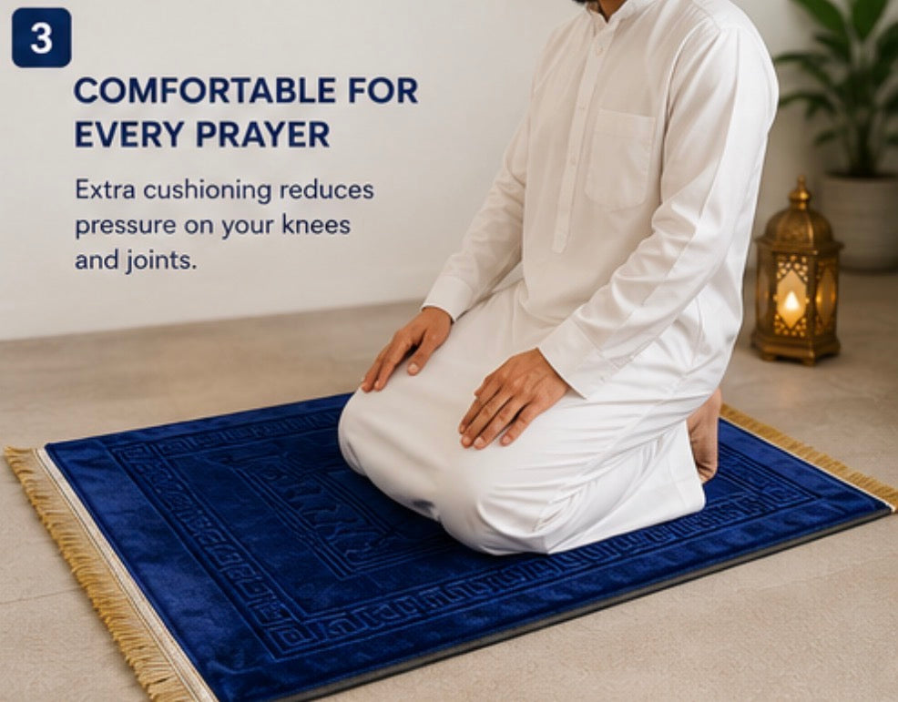 Ergonomic Prayer Mat with Knee Support | Free Worldwide Shipping